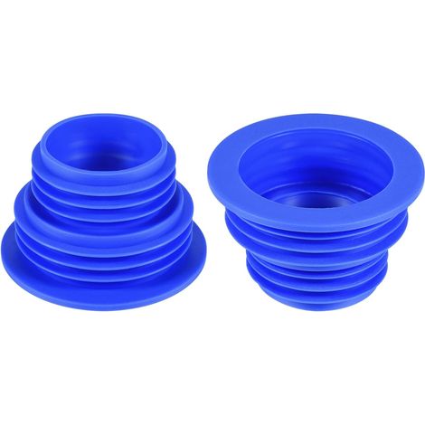 Sourcing map Lot de 2 joints d'étanchéité pour tuyau d'évacuation, bouchon en silicone, joint