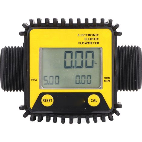 Débitmètre numérique professionnel pour carburant diesel, régulateur d'urée à engrenages pour produits chimiques et eau, 1 pouce K28 jaune (1/5)