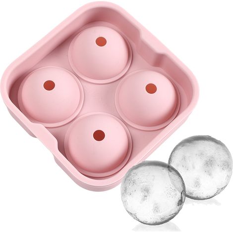2 Moule à glaçons, bac à glaçons sphérique, silicone flexible, pour congélateur, pour cocktails et whisky (1/5)