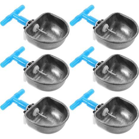 6 pièces Abreuvoir Lapin INOX Bol Automatique Capacité pour Cage Clapier Distributeur Eau Anti-Morsure pour Alimentation Confort Lapins
