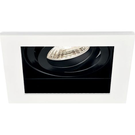 Support de spot Beta R4 carré blanc/noir MR16 GU10/GU5.3 (1/5)