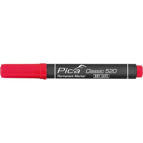 10 x PENNARELLO PICA CLASSIC PUNTA TONDA ROSSO