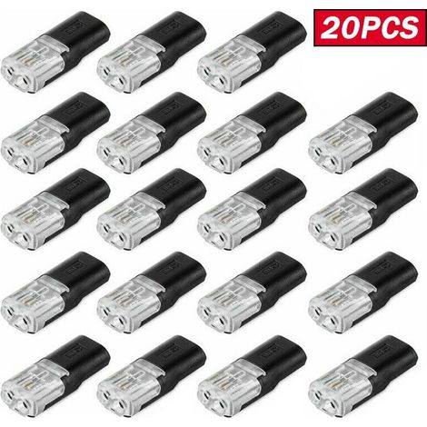 Wasserdichter 2-Pin-Kabelstecker – 10 bis 50 Stück – für Auto-Audio-/Video-/LED-Systeme – 18–22 AWG – 300 V – 10 A (1/5)
