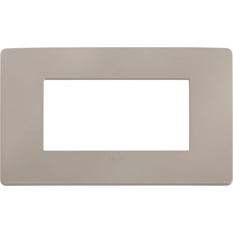 Placca Vimar Plana Up 4M tortora matt 14654U.15
