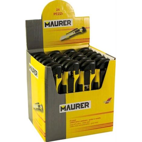 CUTTERS ESP. 24PZ LAMA SPEZZARE 18MM GUIDA METAL. MAURER (1/2)