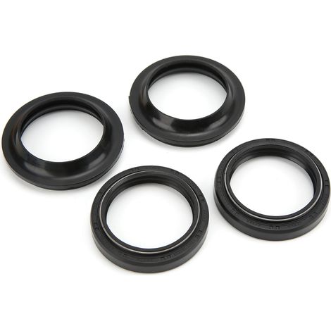 Kit 2 joints spi fourche avant 41x53x8/10.5mm en caoutchouc fluoré, remplacement compatible XVS650 V Star et YZF-600R (1/5)