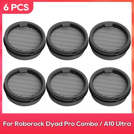 (6 pièces) (Convient pour Roborock Dyad Pro Combo) Accessoires de filtre pour aspirateur (1/4)