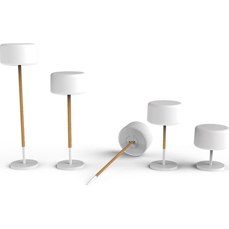 CHLOE PLANT. Lámpara de pie inalámbrica para interiores y exteriores. Recargable con energía solar y batería. Luz LED RGB. Fabricada en España (1/5)