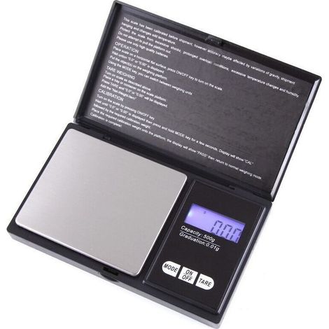 Balance de Précision LCD pour Bijoux et Cuisine avec Fonction Tare Poche Compacte (1/4)