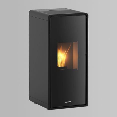 Estufa de Pellets Estanca 9 kW OLLA AU Negra hasta 80 m² (1/5)