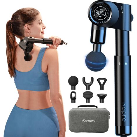 Pistolet Massage Pliant: Manche Extensible (1/5)