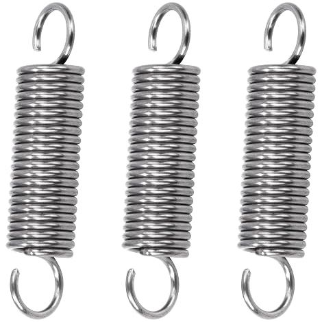 Ressort de Traction 35mm Ressorts de Tension avec Crochets à 90 Degrés Ressorts en Acier Inoxydable Diamètre du Fil 1,0 mm Diamètre Extérieur 8mm Force 2,5KG (1/5)