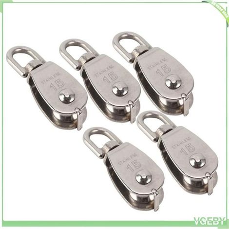 Rouleau à poulie simple - FAF EICY - M15-M100 - Acier inoxydable - Ép.15mm - Charge 1500kg (1/5)