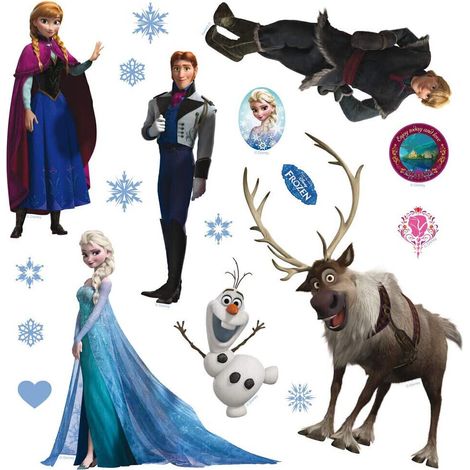 Mini Stickers Disney - La Reine des Neiges - 30 CM x 30 CM (1/4)