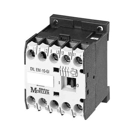 Contacteur de puissance 6A 3P 24V CC 0Z 1R dileem-01-G(24VDC) 051650 (1/3)