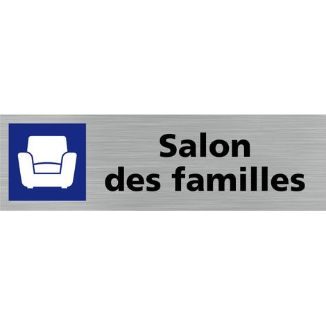 Pictogramme SALON DES FAMILLES (Q0235).- Plaque aluminium brossé - (1/5)