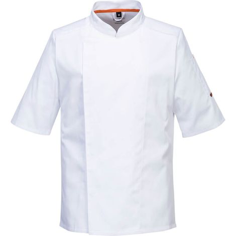 Giacca da cucina a maniche lunghe in mesh elastic Air Pro - S - Bianco - Portwest