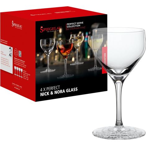 Lot de 4 verres à cocktail en cristal 150 ml (1/5)