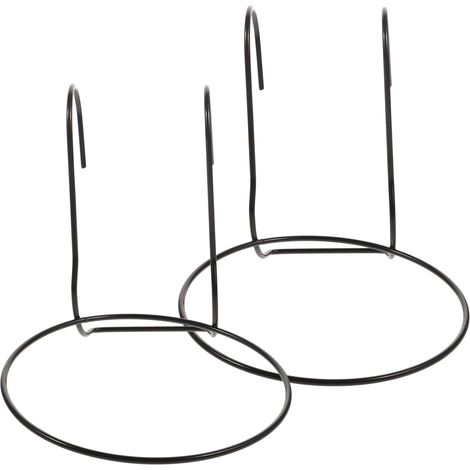 Metall 2 Stück 17cm mit Ablaufloch Rostfrei für