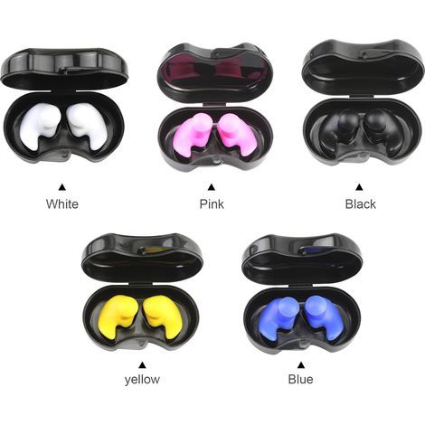 Bouchons d'oreille de natation imperméables et réutilisables en Silicone pour adultes, pour la douche, le bain, le surf et la plongée en apnée (1/5)