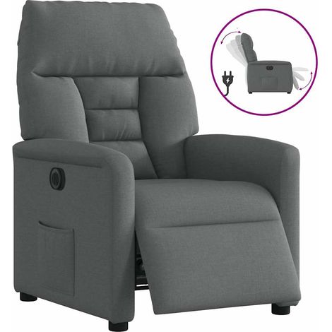 Relaxsessel Elektrisch Dunkelgrau Stoff (1/5)