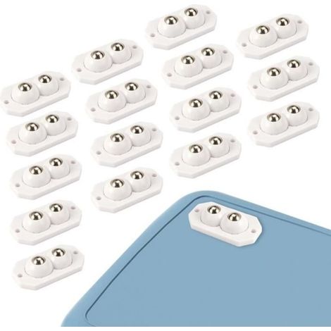 16 mini ruedas autoadhesivas, mini ruedas giratorias, ruedas giratorias autoadhesivas de 360°, ruedas giratorias