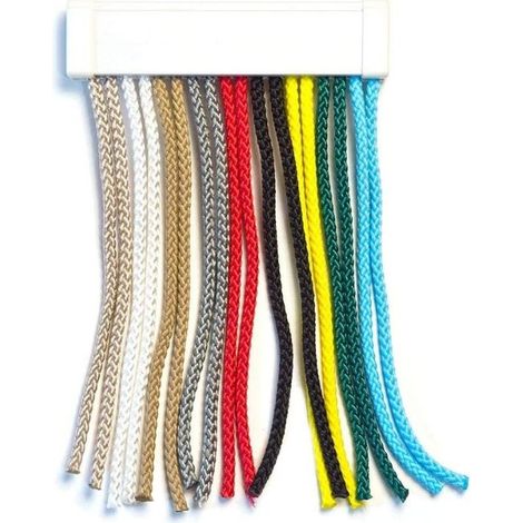 TENDAGGIMANIA Tenda Antimosche Silenziosa - in Treccia - per Porte e Finestra - para Mosche e Insetti - Personalizzabile - Corda Cordoncino - Colore Grigio, L.80 X H.240
