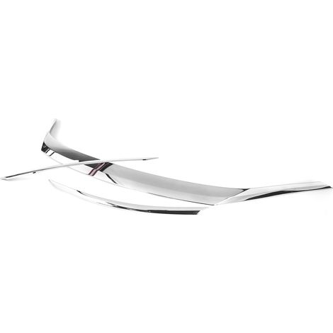Kit de 3 baguettes décoratives avant pour capot, finition chromée, grille et contour de pare-chocs, compatible avec Toyota Harrier et Venza XU80 2020-2021 (1/5)