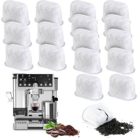 Lot de 16 Filtre à Eau, Charbon Actif, Compatible Ninja Luxe Café, Réduction Calcaire, Pour Machine à Café (1/5)