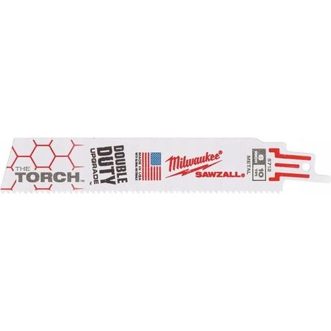 Hoja de sierra milwaukee torch bimetálica 150 mm metal