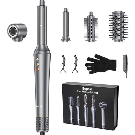 Sèche-cheveux, 5 en 1, Technologie d'Anion, Puissance de 1200W (1/2)