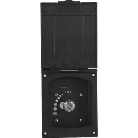 Boîte de douche extérieure 1/2 pouce entrée sortie pour camping-car bateau sans flexible ni pommeau (1/5)