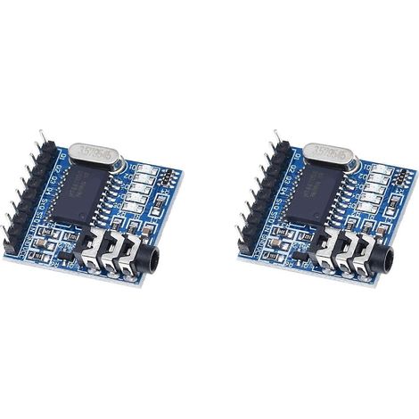 2 modules de décodage vocal DTMF MT8870, module téléphonique, module de décodage vocal, indicateurs LED avec broches (1/5)