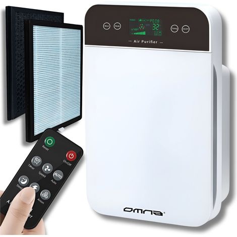 4-in-1-Luftreiniger für Allergiker, HEPA-Ionenfilter, UV-C-Lampe