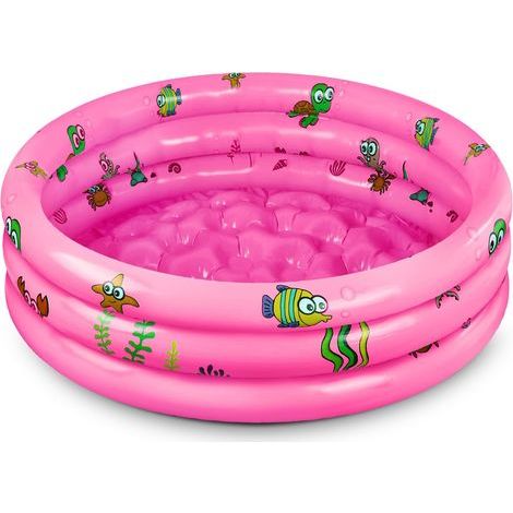 Piscine Gonflable Enfant Ronde 100 cm – Pataugeoire Bébé Sécurisée pour Extérieur ou Intérieur, Idéale pour Premières Baignades (1/4)