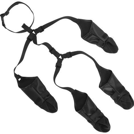 Bottes pour chien Leggings chaussures imperméables réglables confortables avec pour l'hiver journée de neige marche en plein air moyen (1/5)