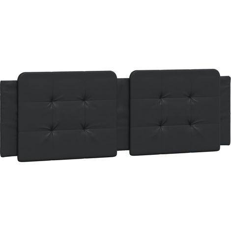 Coussin de tête de lit Zadar noir 160 cm similicuir