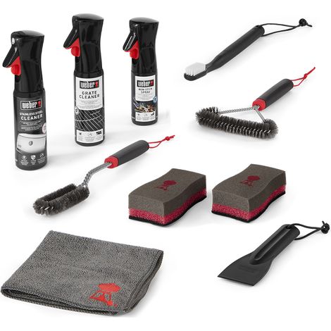 Kit de nettoyage pour barbecue à gaz Weber en inox Code 18283 (1/10)