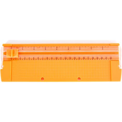 Coupe Papier A4 - Échelle Précise - Lame Acier Carbone - Guide Mobile - Usage Bureau Maison École - 1 Pièce (1/5)