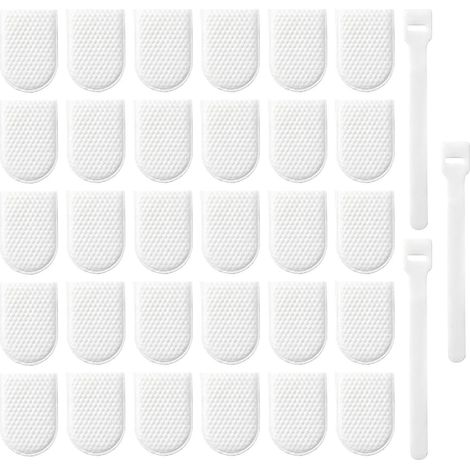 Sacs filtrants à piles en coton - Universel 30 pièces de protection anti-éclaboussures avec sangle - Sac filtrant en coton pour bassin, arrosage de jardin, salle de bain d'hôtel, bureaux (1/5)