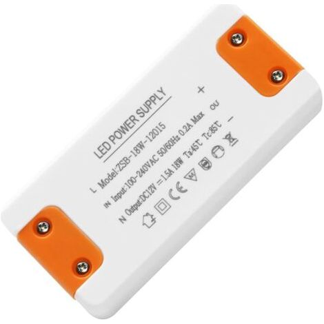 Transformer 220V 12V LED 18W, LED Driver Power Supply 12V 1.5A, 220v 12v Converter, AC to DC Voltage Converter Constant Transfo Adapter for G4, GU5.3, MR11, MR16 (18W)