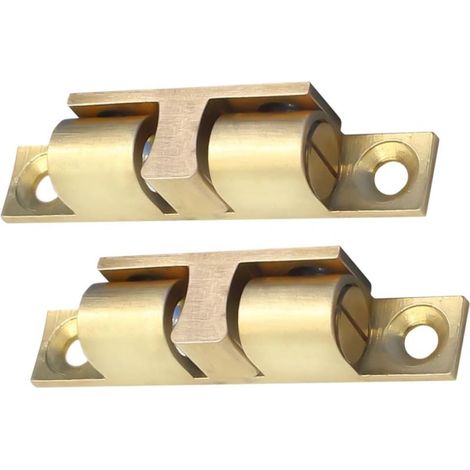 Loquets à bille en laiton jaune Unomor 70 mm 2 loquets pour (1/5)