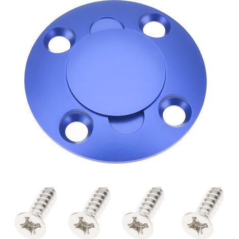 Bouchon de Réservoir D'huile pour Avion RC Embout Rond en Alliage pour Tuyaux de Méthanol Et D'essence Bleu (1/5)