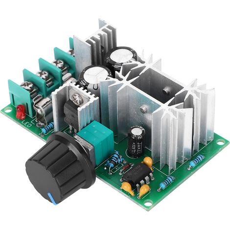 Module de régulation de vitesse pour moteur CC, régulateur de puissance PWM, ventilateur 12V/24V/36V/48V, 20A (1/5)