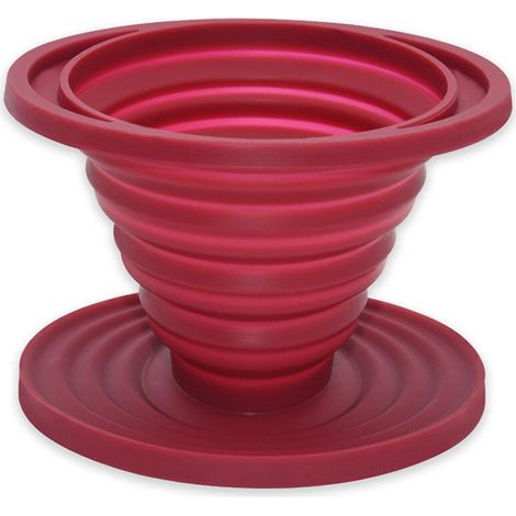 Filtre à Café Pliable en Silicone Réutilisable pour Camping et Cuisine – Verseur Précis avec Compte-Gouttes Intégré (1/5)