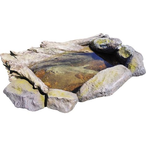 Granimex Bachlaufbecken Polystone Wasserbecken 50 Liter 115x80x30 cm