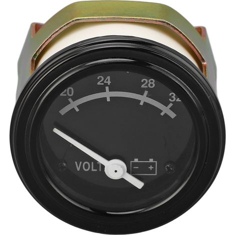 Analoges Voltmeter für Generatoren, Dieselgeneratoren, rundes Einbaumessgerät, Spannungsmesser-Zubehör für Cummins 24V (1/5)