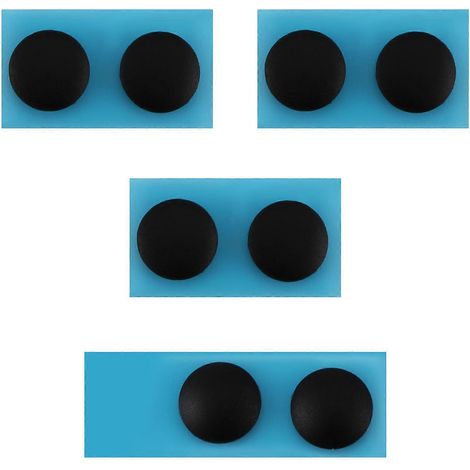 Patins de protection noirs de remplacement pour boîtier inférieur d'ordinateur portable modèles 3 et 4 (1/4)