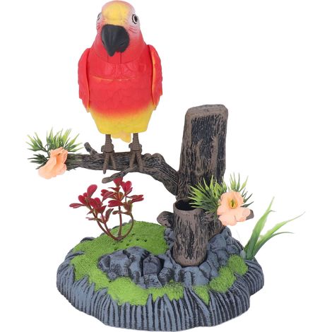 Perroquet interactif avec voix : gazouille, chante et bat des ailes – pour adultes et enfants, 506 g (1/5)