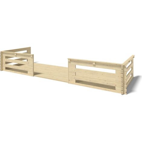 Veranda - 12 m2 - 6m x 2m - colore: naturale - DOM555 (1/4)